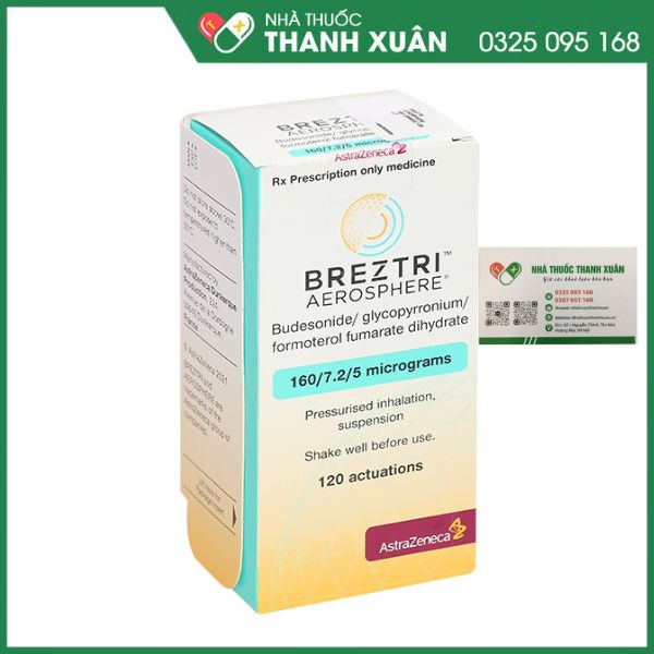 BREZTRI AEROSPHERE điều trị duy trì bệnh phổi tắc nghẽn mạn tính (COPD)